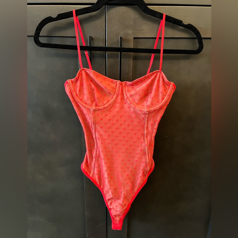 White Fox Boutique “No Looking Back” Bodysuit - Red